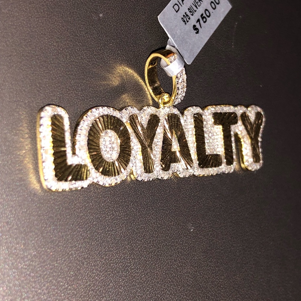 Real Diamond LOYALTY amen diamond pendant not CZ not fake free gift wrapping WOW - Picture 4 of 8